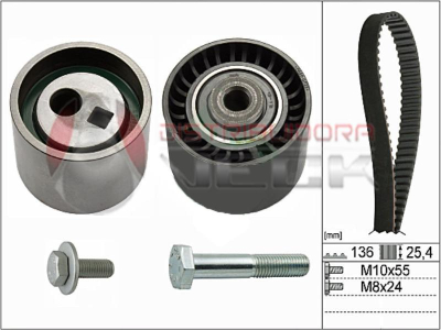 Kit Distrib Tensor + Correa Peugeot 306,406